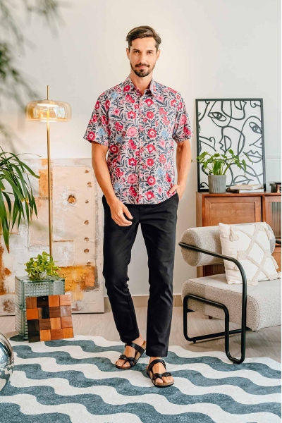 TUSCA MEN | Agra Kemeja in Dusty Pink  TUSCA MEN | Agra Kemeja in Dusty Pink